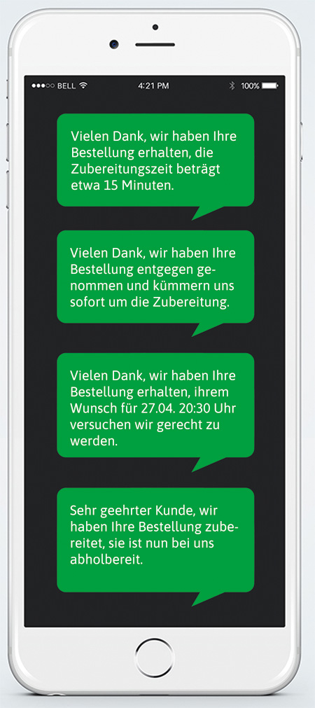 Different SMS options