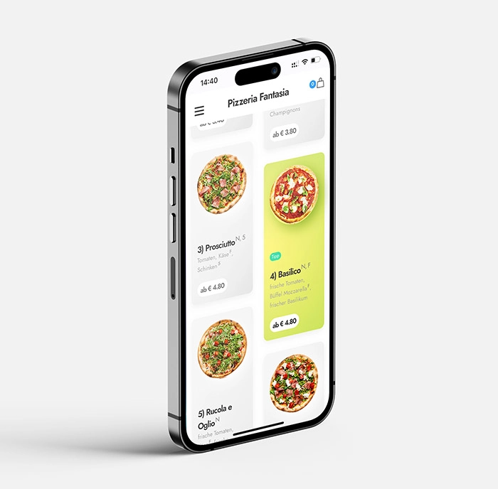Demo-Shop Silverfox: helles, freundliches Design für gesunde Küche
