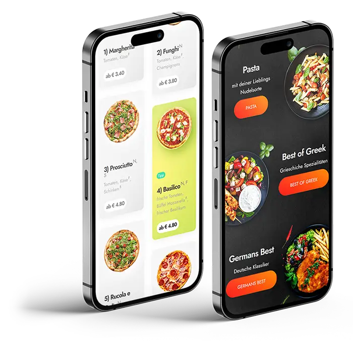 eCaupo Liefershop auf dem Smartphone – Beispiel eines Bestellshops