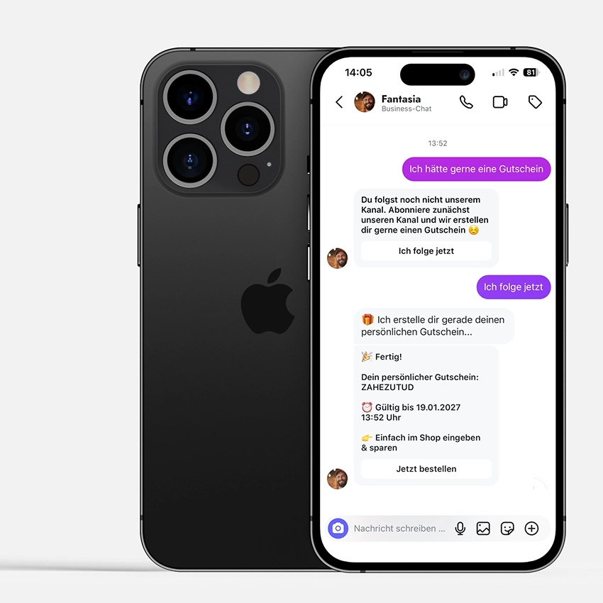 Instagram AI agent for delivery services