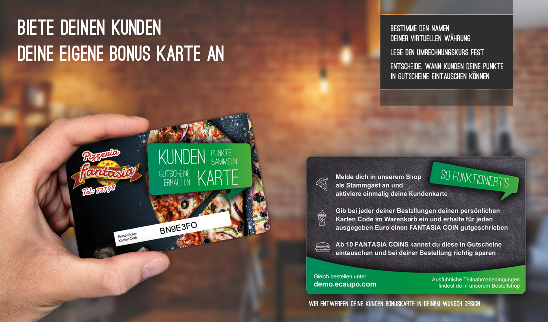 Kunden binden mit der eigenen Bonuskarte