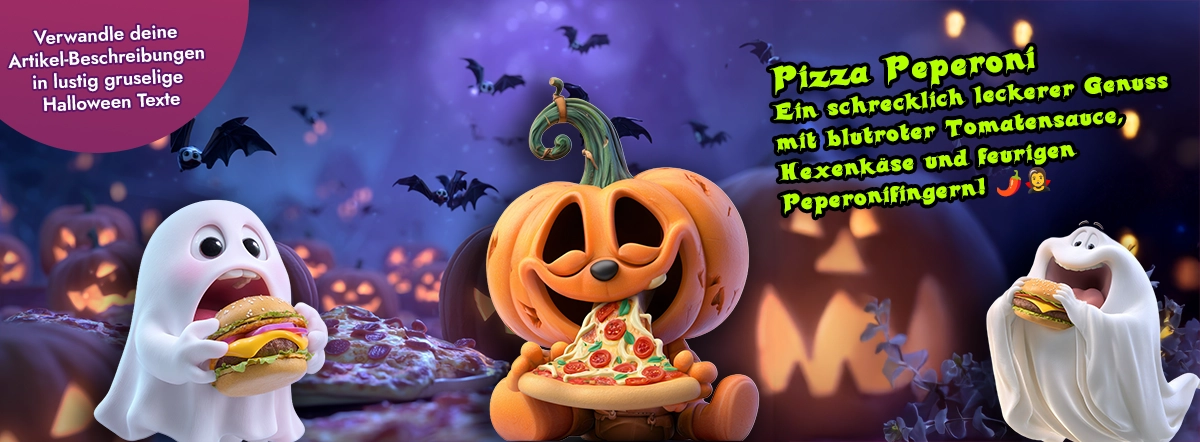 Artikelzauber: Speisekarte in gruselig-lustige Halloween-Texte verwandeln
